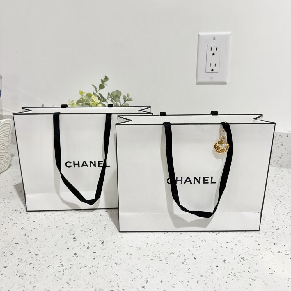Chanel Bundle Of 2 Gift Bag With Charm designer TS